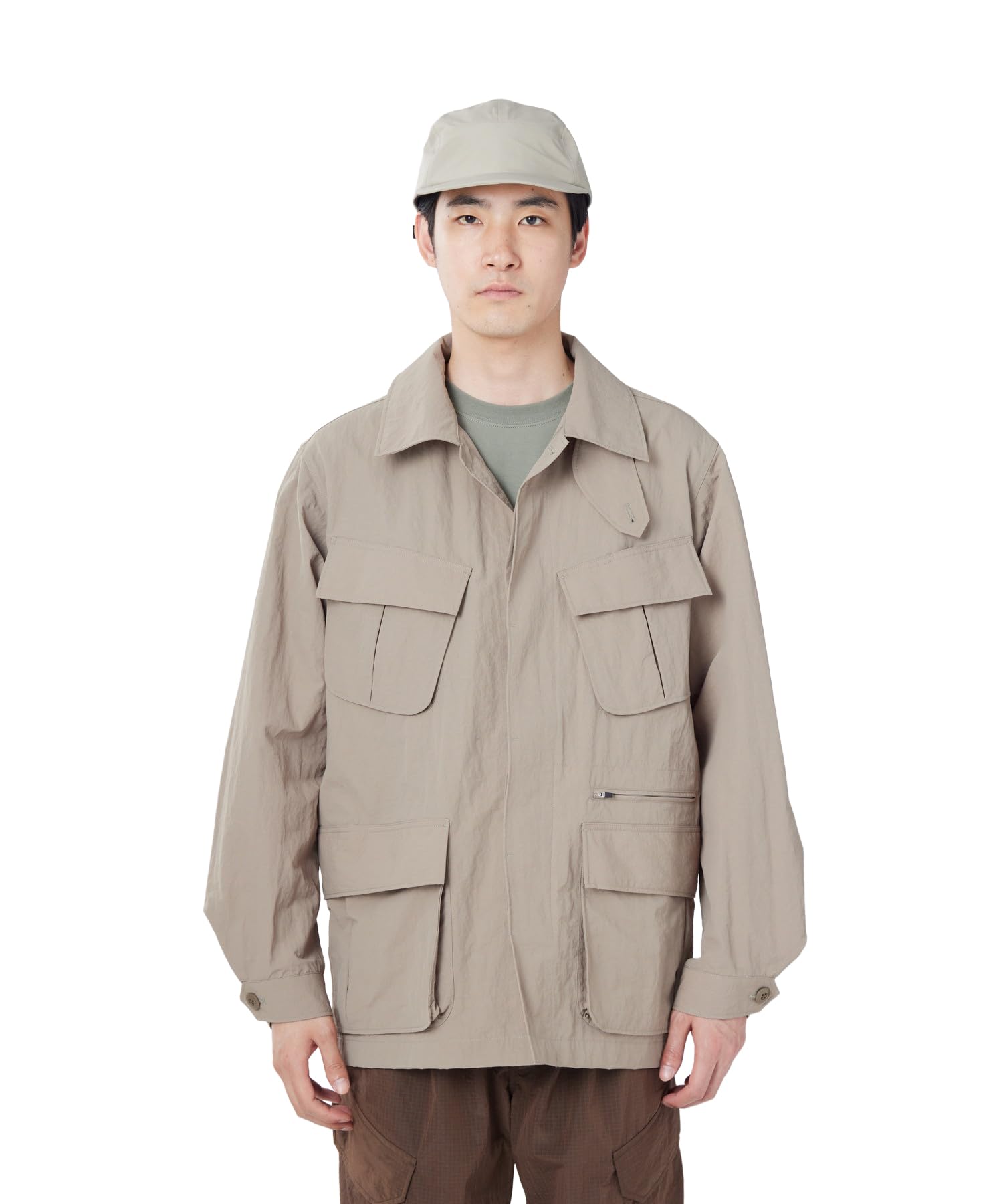 Erin Select - Japanese Selection Of Goods- Men's Nylon Washer Jacket Outerwear Jacket Greige M [Snow Peak] Jk-26Su006 Wo's