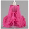 Little Girls Puffy Tulle Princess Dress For Birthday Wedding Stage Performance