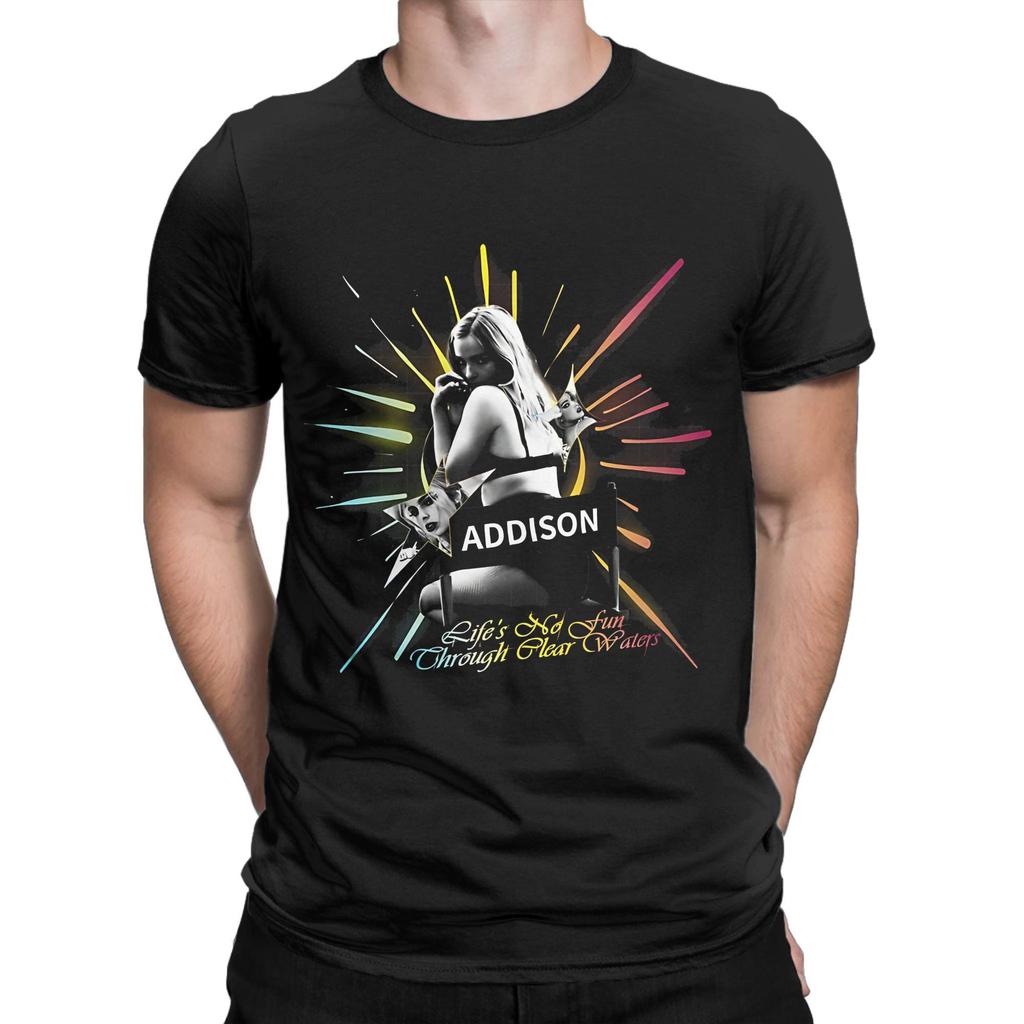 Addison Rae The Addison Tour Merch T-shirt Unisex Cotone Stampata Top T-shirt