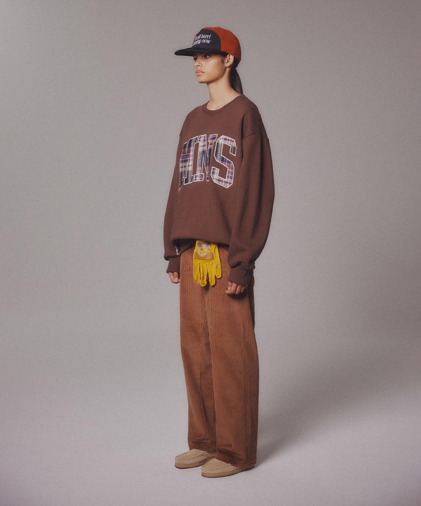 Minasu Corduroy Straight Pants_Brown