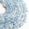 6-8mm Natural Irregular Genuine Aquamarine Stone Beads for Jewelry Making 15'' Loose Beads