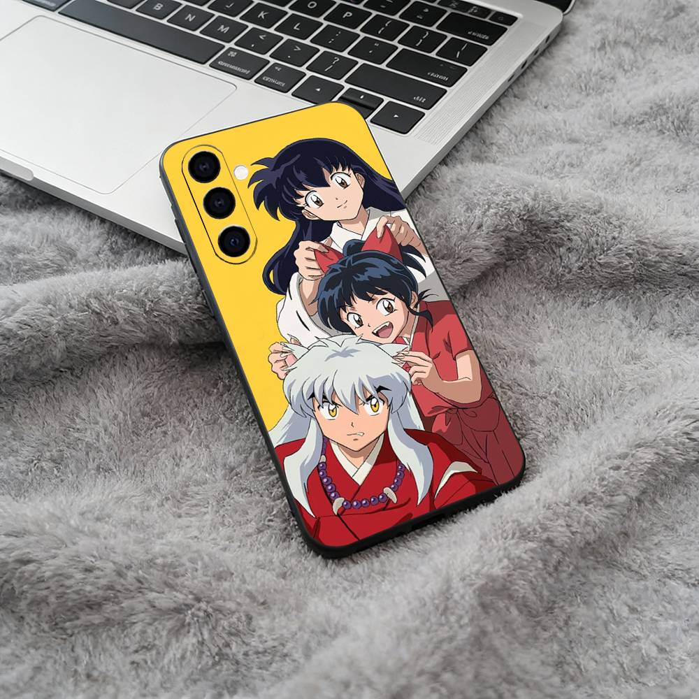 L-L-Inuyasha Phone Case For Samsung Galaxy A73,A71 A72,A70,A53,A52,A51,Soft Silicone Black Cover