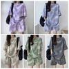 Letter Two-piece Tracksuit Large Size Summer Loose Suit Short Sleeve T-shirt Shorts  Female