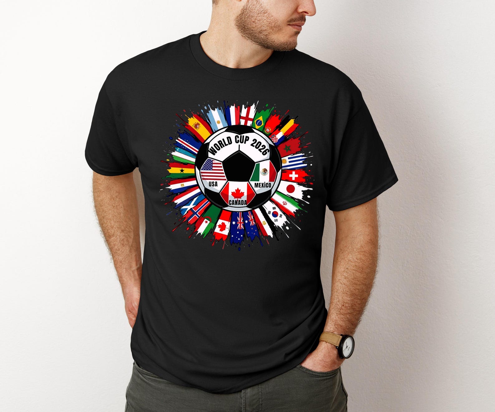 2026 Soccer Cup Shirt, Soccer World Tournament T-shirt, International Game Day Tees, Usa Canada Mexico Football, Sport Fan Gift 4XL