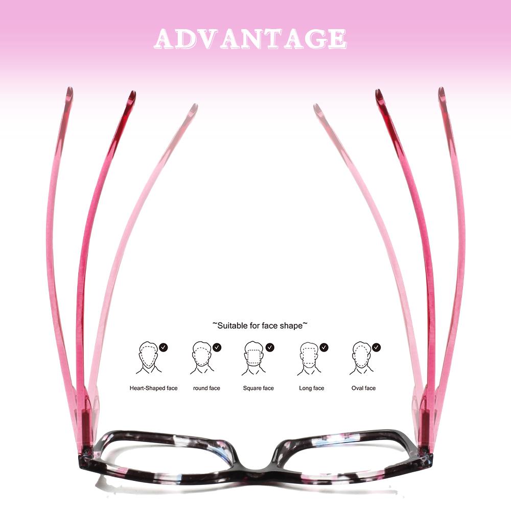 TUREZING Spring Hinge Reading Glasses for Women Men High Quality HD Lens Prescription Eyeglasses