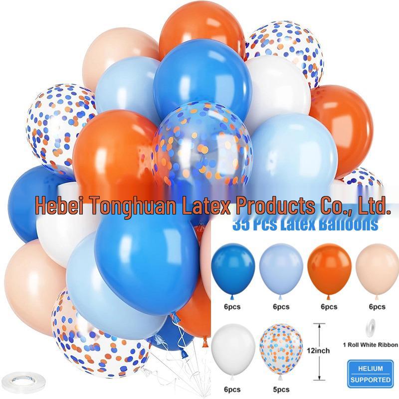 Set di 35 Palloncini Colorati con Paillettes da 12 Pollici per Decorazioni di Feste di Compleanno