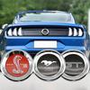 150mm Car Trunk Logo Emblem ABS Tire Style Badge Sticker for Ford Mustang 5.0 Roush Shelby GT500 Cobra Laguna  Auto Accessories