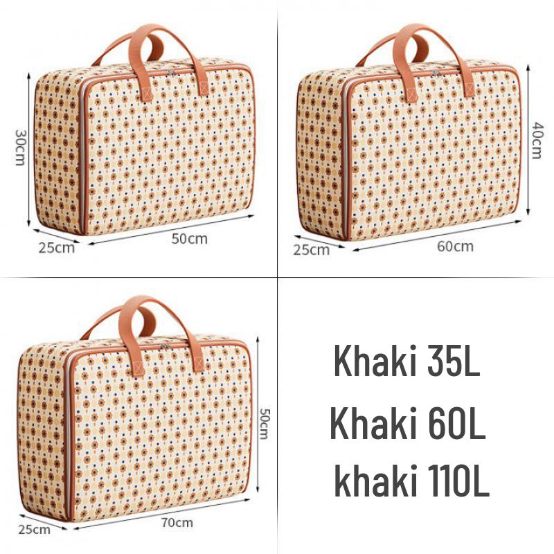 Large Floral Polka Dot Travel Storage Bag for Luggage and Quilts