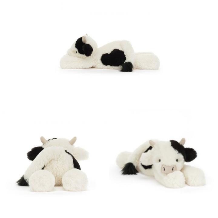 Jc Smudge Cow Plush Toy With Pp Cotton Filling For Kids Birthday Gift