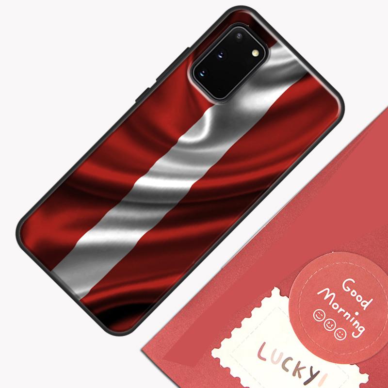 Latvia Flag Phone Case For Samsung Galaxy S25 Ultra S20 S21 S22 S23 S24 S9 S10 Plus S24 FE Cover Shell