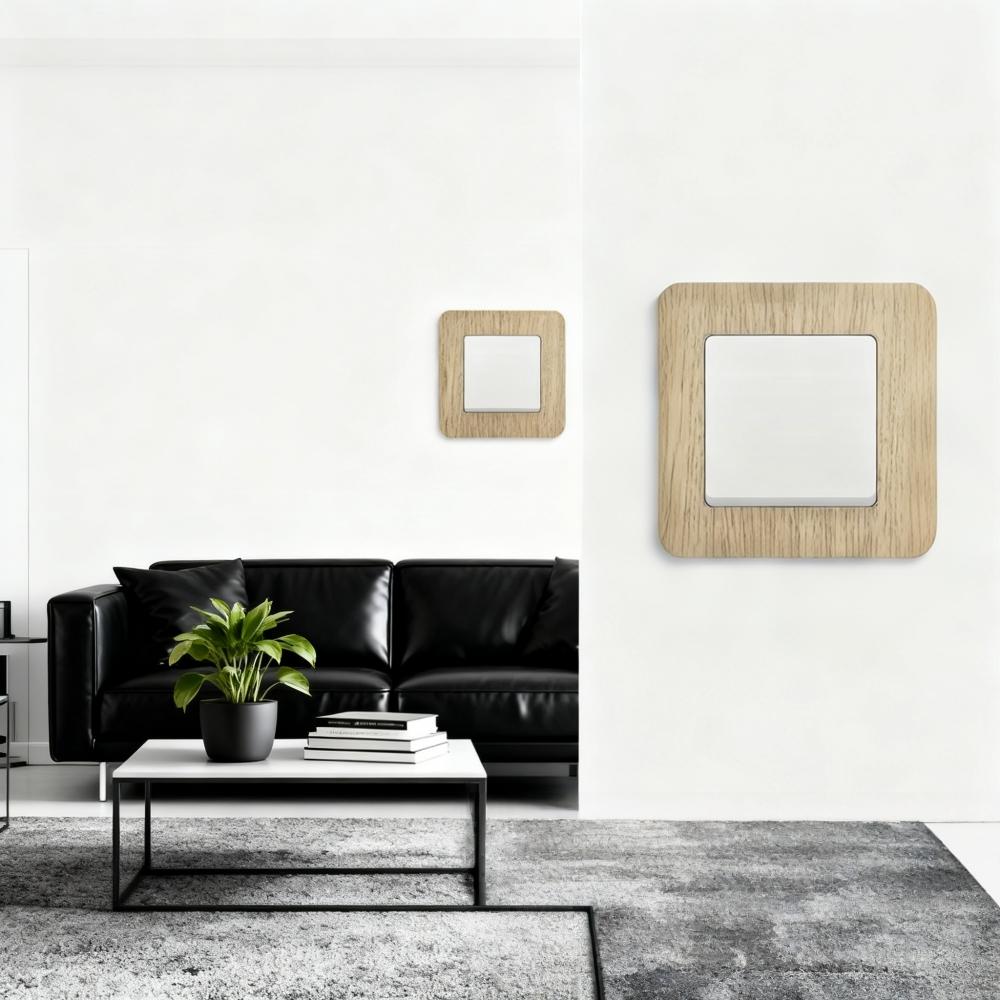 1pc 8.6X8.6cm Switch Protection Cover Socket Wall Sticker Suitable for Home Living Room Decoration