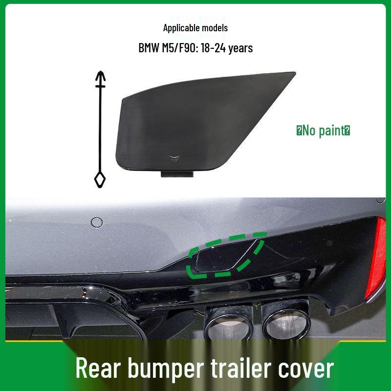 BMW M5 F90 LCI Front & Rear Bumper Tow Hook Covers (Sport Version) 51125A013D8