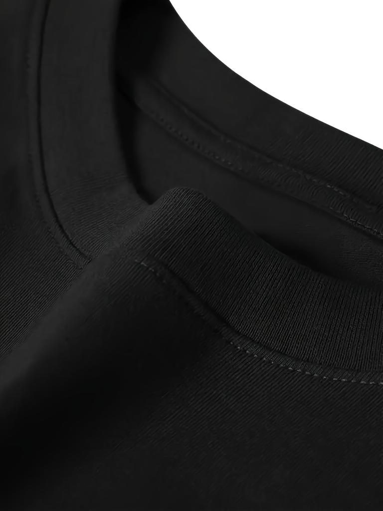 Skull Print  T-Shirt for Men - Lightweight, Casual Crew Neck Tee with Short Sleeves, Funny Print, Suitable for Casual Wear