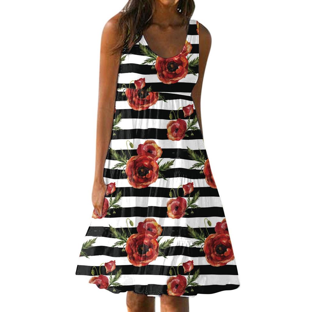 Women's Dress Casual Print Beach Skirt Sundress