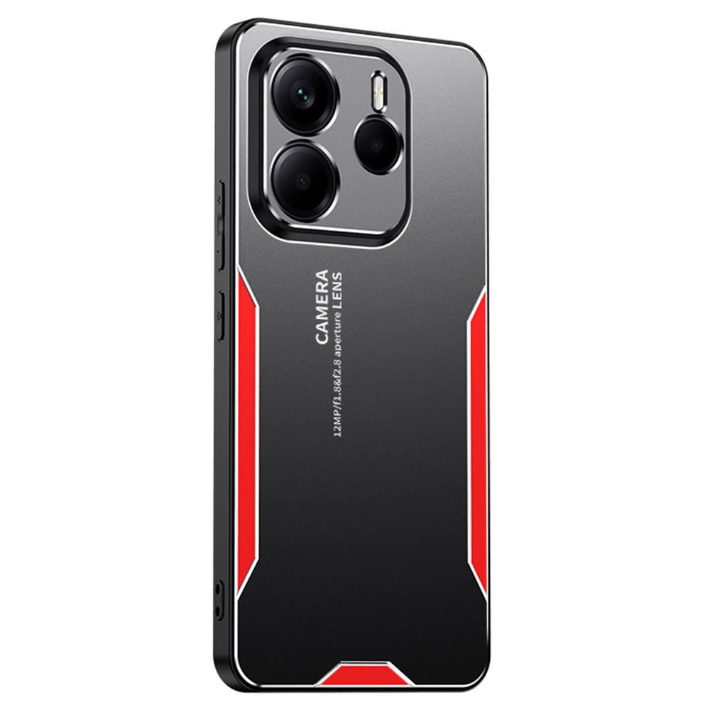 For Xiaomi Redmi Note 14 5G Telefondeksel Aluminiumslegering TPU PC Bakdeksel