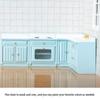 3’’ for Doll House Toy Miniature Cooking Cabinet Mini Kitchen Cabinet Dollhouse Accessory Girl’s Pretend for Play Toy Su