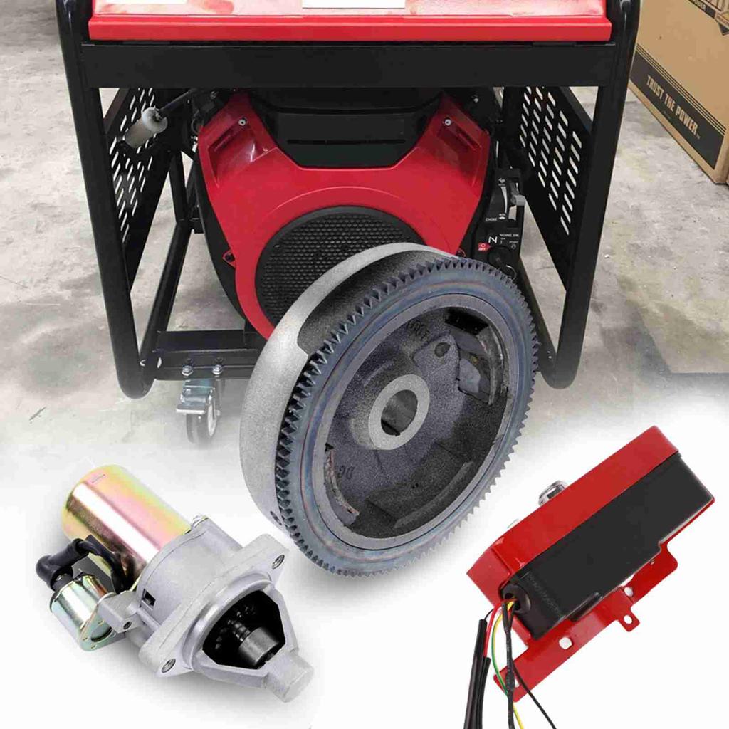 Electric Start Kit Starter Motor Flywheel Control   Box for GX390