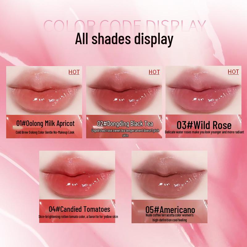 Honey Beam Gloss: Moisturizing, Long-Lasting Clear Lip Glaze for Plump Lips & Whitening Nude Makeup