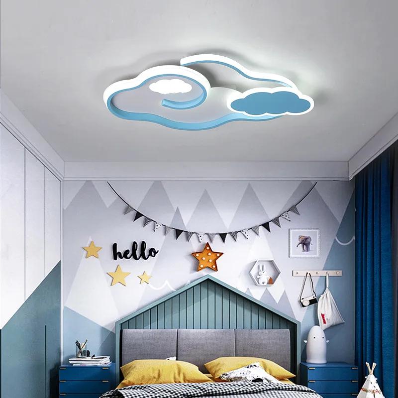 Clouds Modern Led Ceiling Lights Lustre Led Children Room Kids Bedroom Pink/Blue Color Minimalism Led Lighting  WF1116