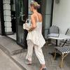 Casual Loose Lace Vest Women See Through Sexcay T Shirt Top V Neck Splice Hot Girl Summer Casual Party Commuting Tanks