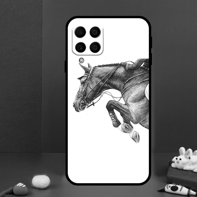 Horse Sketch For Samsung Galaxy M14 M34 M54 M33 M13 M23 M53 M15 M55 M31 M51 M20 M30s M32 M52 Phone Case
