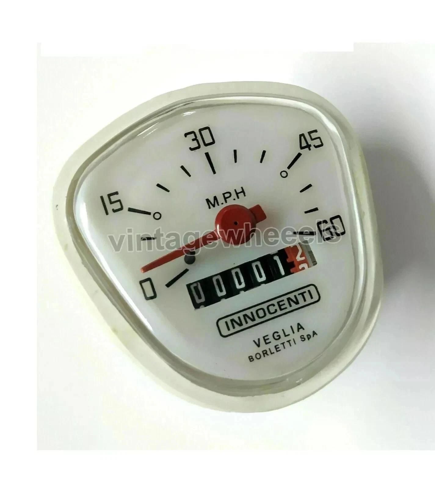 Lambretta J Range Cento 60 MPH Speedometer Veglia Borletti INNOCENTI Speedo