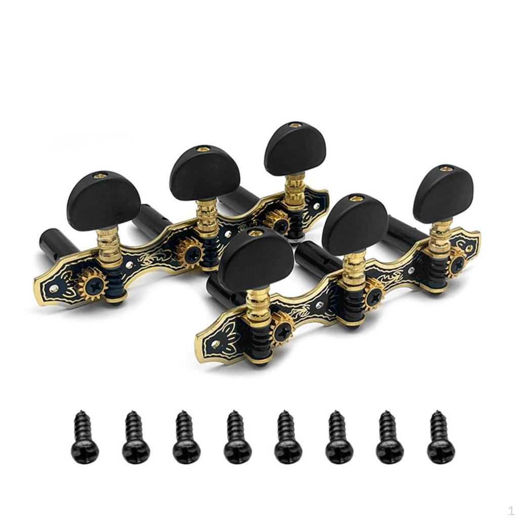 113 Mm String Tuning Pegs 1:14 Gear Ratio Classical Guitar Tuner Set SemiOpen Design Machine Heads