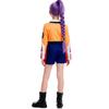 Kids K-pop Demon Girls Hunter Rumi Cosplay Costume Wig Earrings Halloween Party Fashion Clothing Set Fancy Rumi Prop