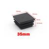 Square Plastic Black Blanking End Caps 13x13mm-120x120mm Inner Plug Cap Furniture Leg Tube Pipe Inserts Plugs Decorative Dust
