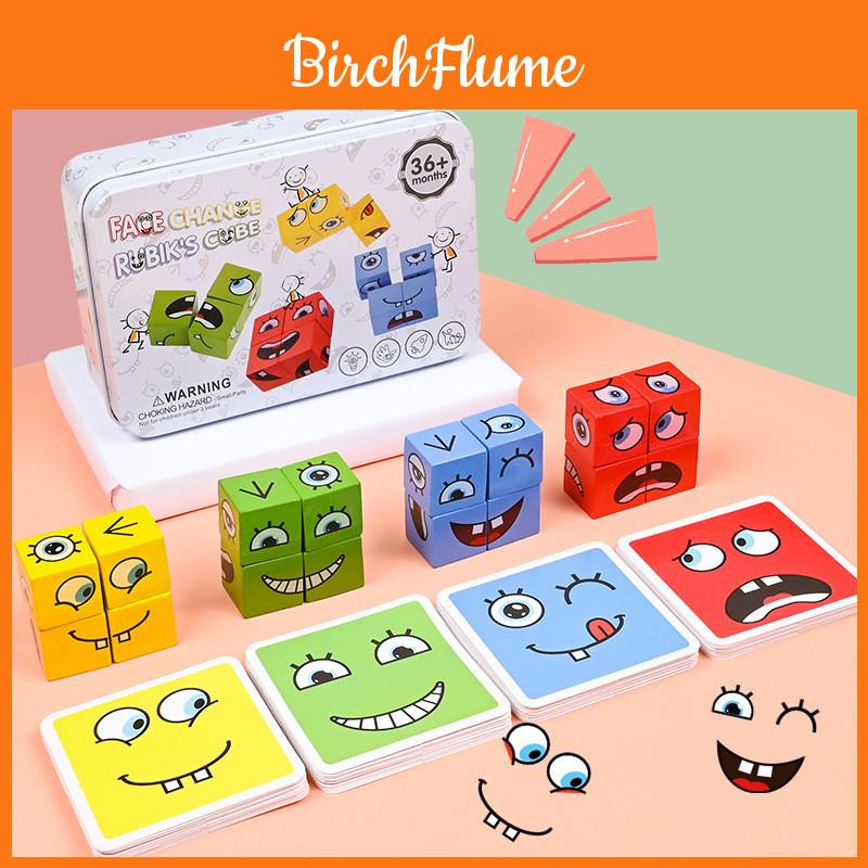 Wooden Transforming Puzzle Cube With Sound Button