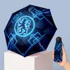 Chelsea FC Pattern Printed Mini 5 Folds 8 Ribs Compact Umbrella Windproof Waterproof Lightweight Portable Folding