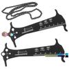 3 In 1 Bicycle Chain Wear Indicator Ruler Repair Tool Stainless Steel MTB Chain Gauge Measurement Bike Checker Screw Diameter