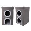 Cat Cube House Multipurpose 3 Layers Large Space Warm Windproof Scratch Resistance Collapsible Cat