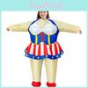 Costume Gonflable Jour de l'Indépendance Américaine Célébration Patriotique Costume de Poupée de Performance