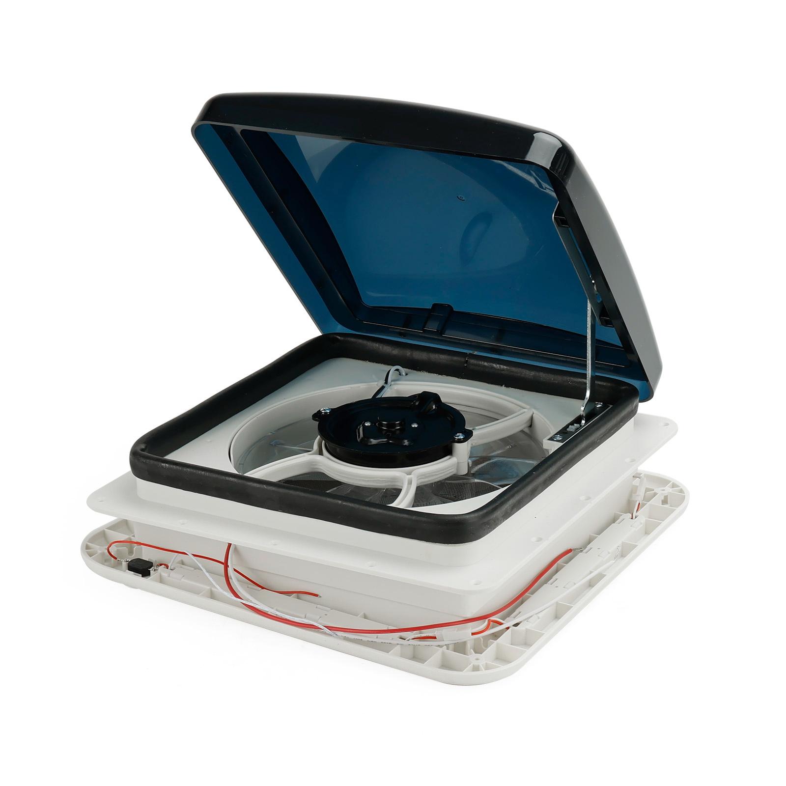 

11 RV Caravan Roof Vent 3-Speed Motor RV Fan 12V Skylight With LED Light