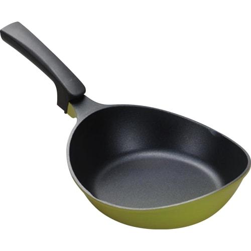 Urushiyama Metal Industry 23cm Frying Pan, Easy-to-Flip Shape, Stylish Colors, Gas and Induction Compatible, Non-Stick, Teflon Platinum Coating, SG Pr