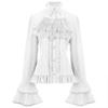 European & American Women's Medieval Lace Spliced Trench Coat Costume Set