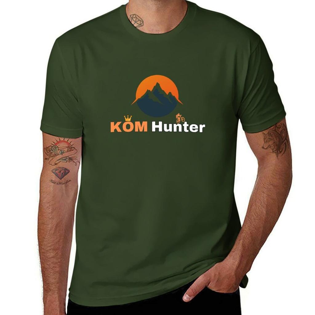 KOM Hunter MTB T-Shirt quick drying Short sleeve tee oversized Men's t shirts