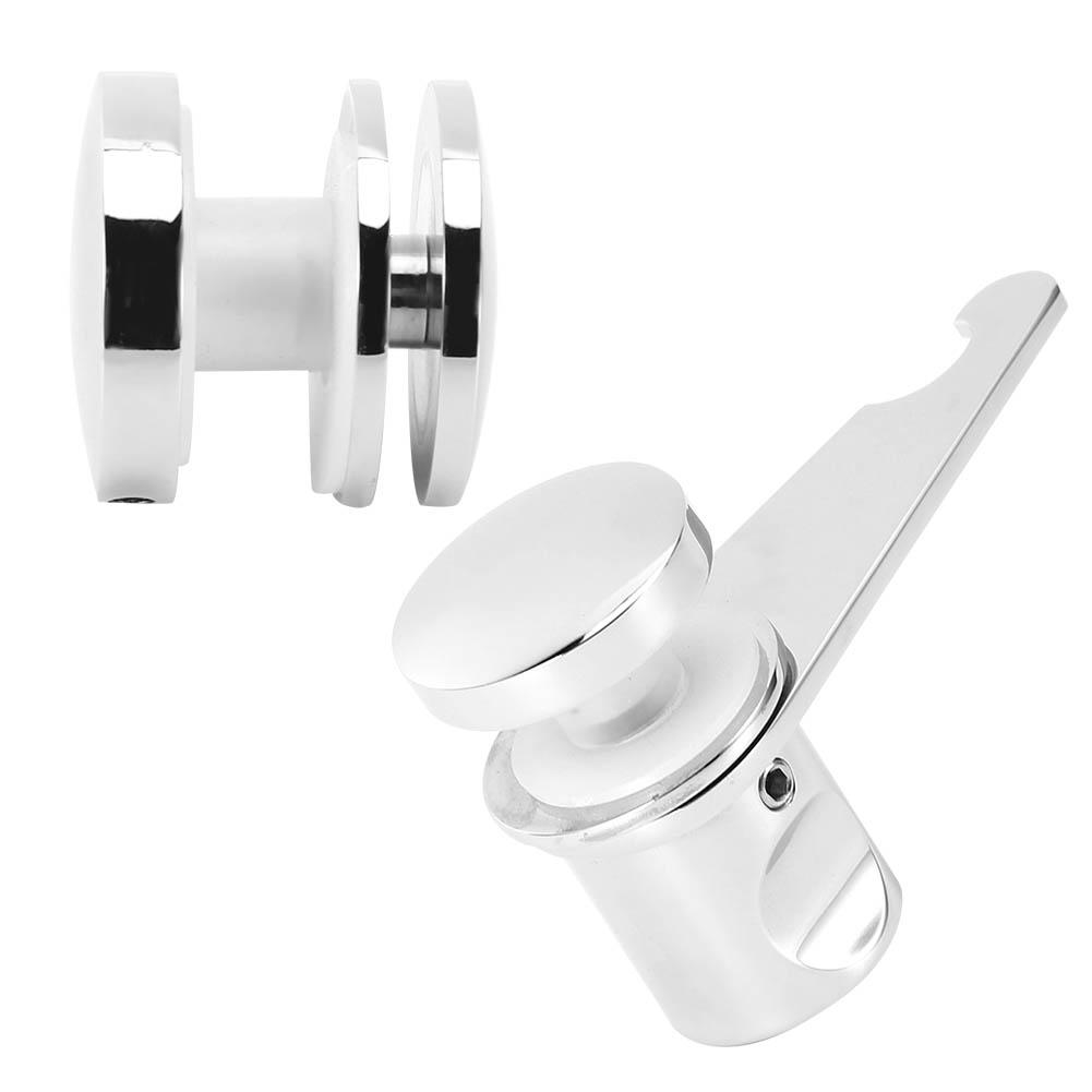 Bathroom Glass Door Lock Shower Room Latch Lock for Home Office Doors Use Household Decoration