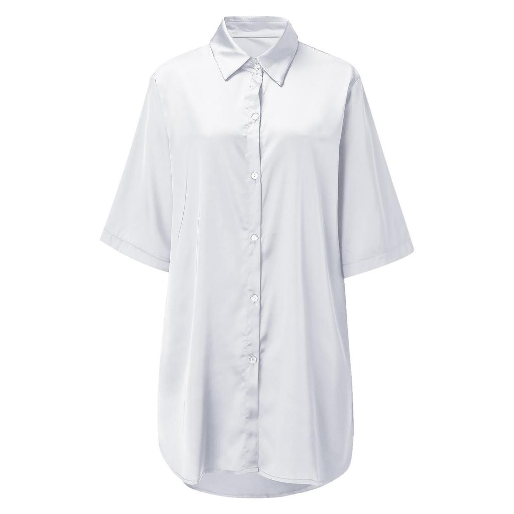 Camisa de Pijama de Verano Sexy Dulce Delgada Estilo Novio