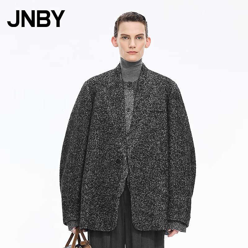 

JNBY Collarless Straight Wool Blend Coat M