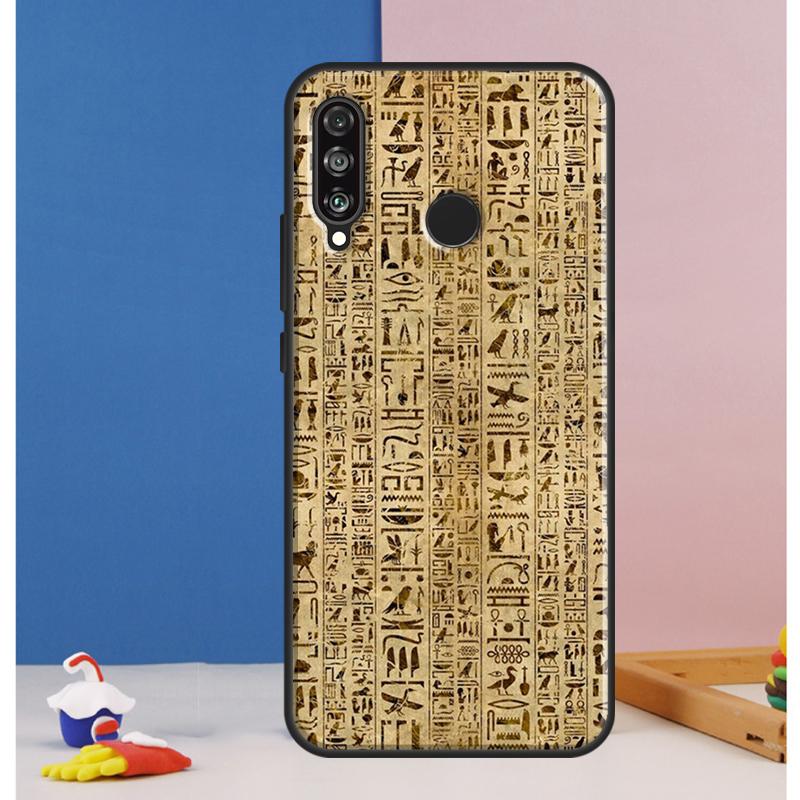 

Древнеегипетский иероглифический чехол для Huawei Nova Y70 Y60 Y90 Y61 Y91 Y72 Y73 12s 12i 11i 8i 9 10 SE P30 P40 Lite P60 Pro Huawei Nova 12s