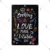 Retro Tin Sign Kitchen Rules  Food Iron Painting Wall Art Metal Vintage Plaque Metal Posters for House Home Dinning Room Decor