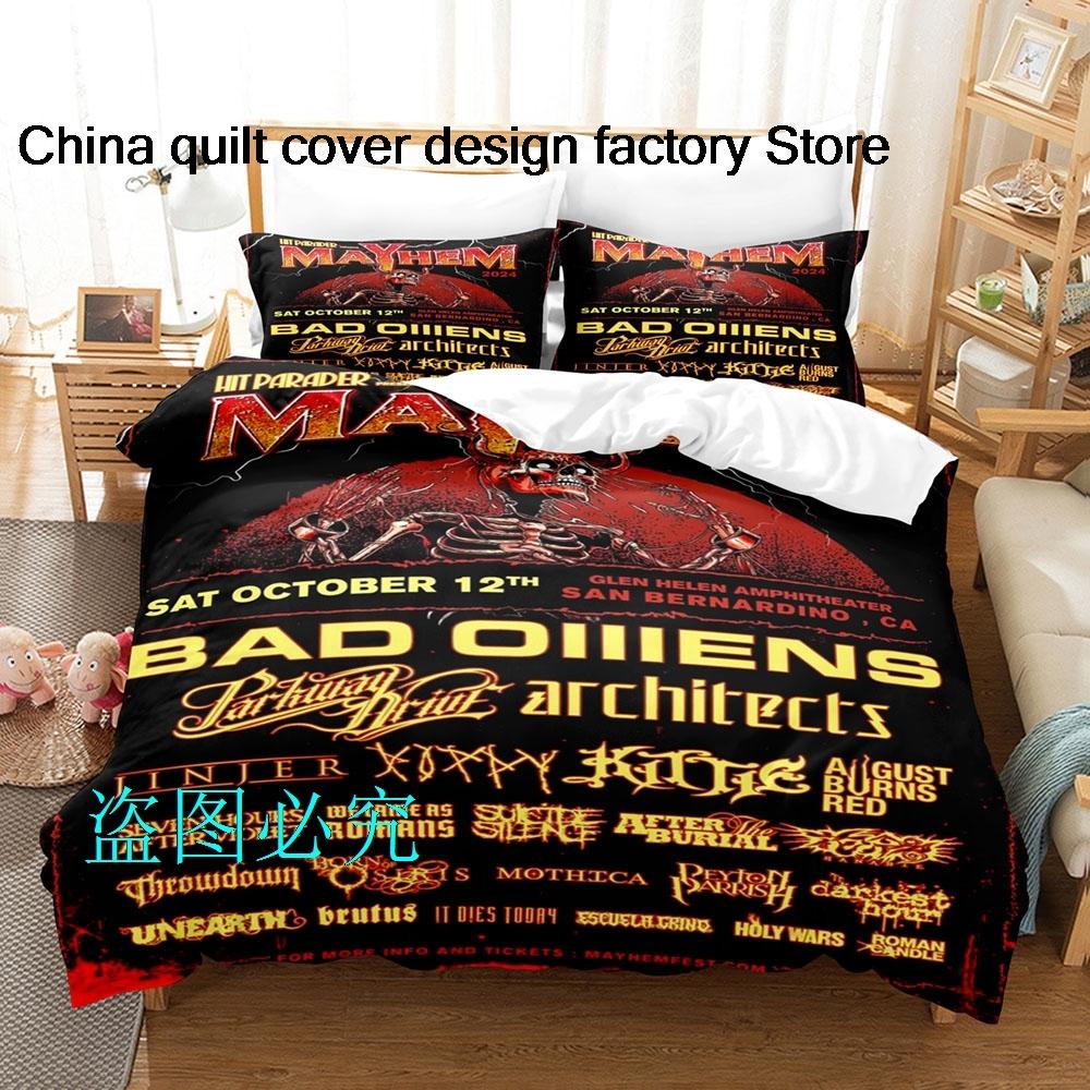 Mayhem Bedding Set Single Twin Full Queen King Size Bed Set Adult Kid Bedroom Duvetcover Sets 3D Print Anime Bed Sheet Set