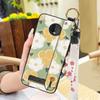 Ring Wristband Phone Case For MOTO Z4 Play Oil Painting Fashion Design Kickstand Anti-knock Back Cover Anti-dust Lanyard