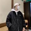 Men's Korean-Style 2025 Winter Jacket: Trendy Cotton with Diamond Quilting - Warm and Casual.