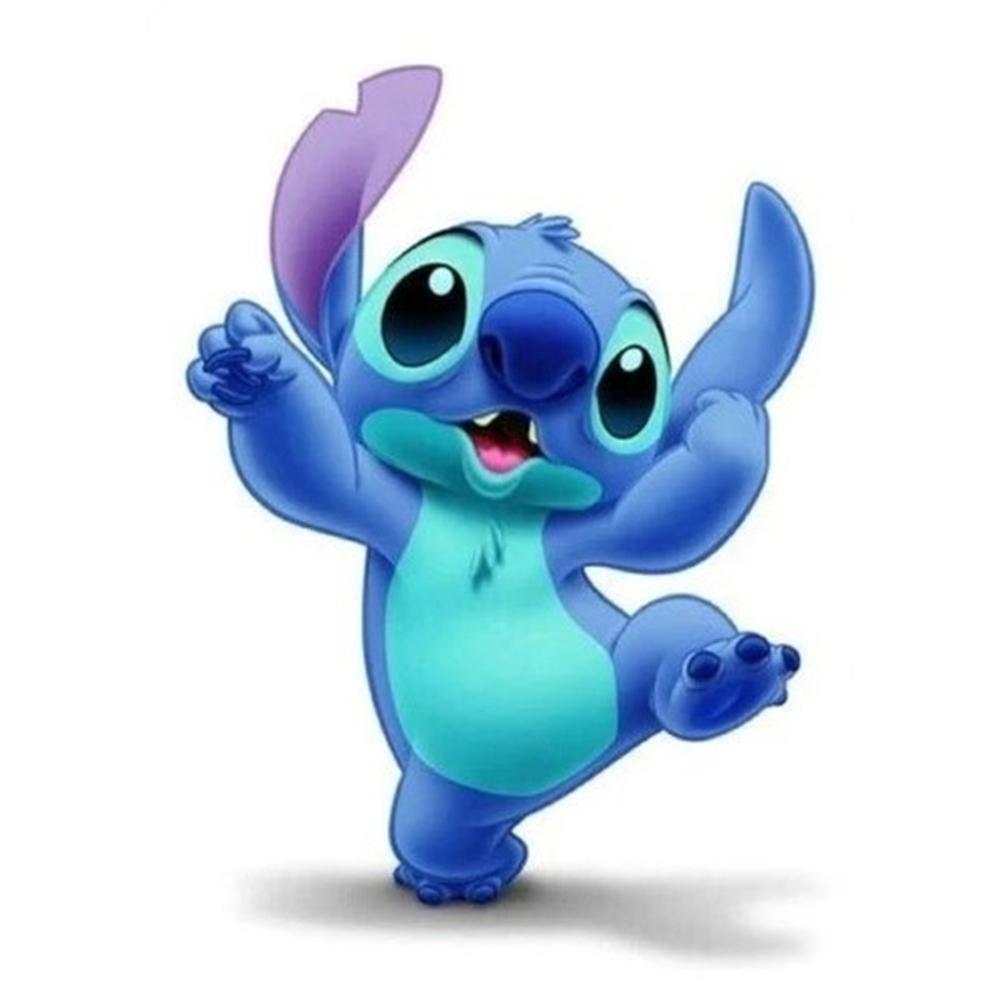 

Disney Diamond Painting Stitch Vibrant Theme Illustration 5D DIY Diamond Painting Embroidery Set Round Square Diamond Art Mosaic Home Decor Round 20x30cm
