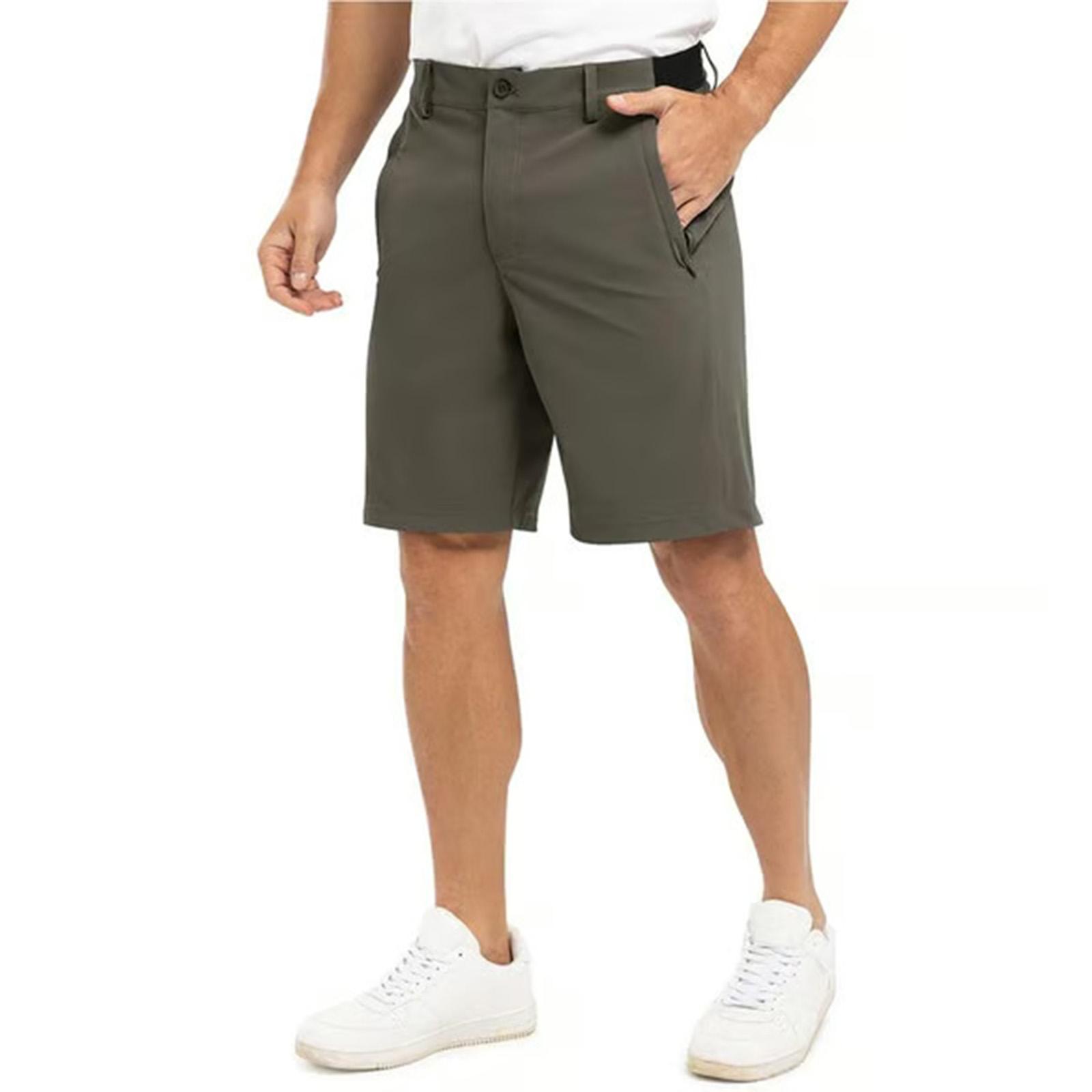 Men s Summer Outdoor Casual Shorts Men s Loose-fitting Sports Golf Shorts L армия зеленый