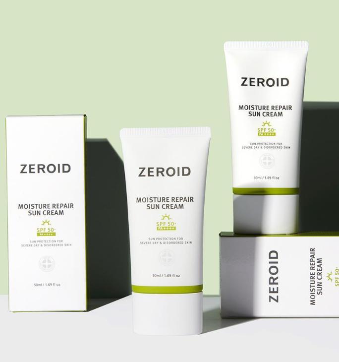 ZEROID Moisture Repair Sun Cream 50ml – Hydrating Mineral & Chemical Sunscreen for Sensitive Skin