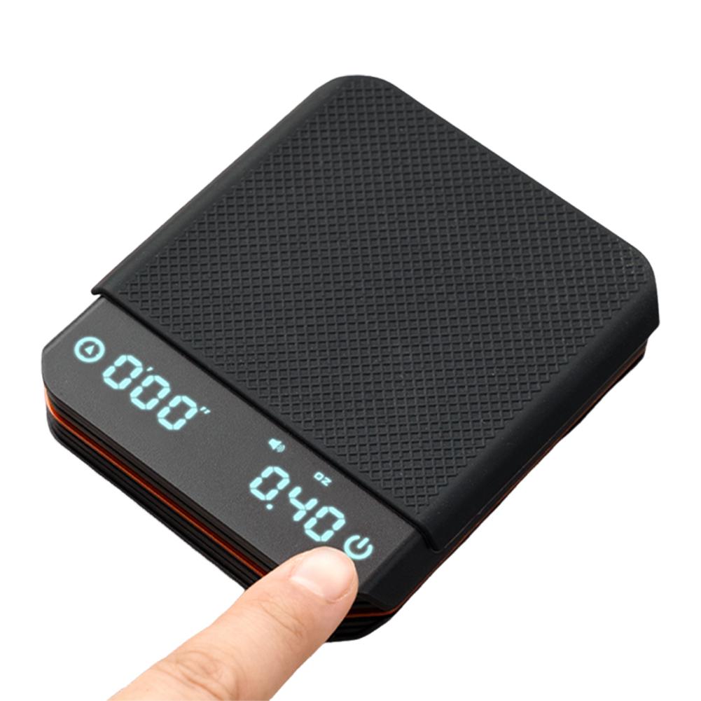Mini Coffee Scale with Timer 2kg/0.1g Accurate Scale Rechargeable Travel Coffee Pocket Scale for Espresso Pour-Over Coffee